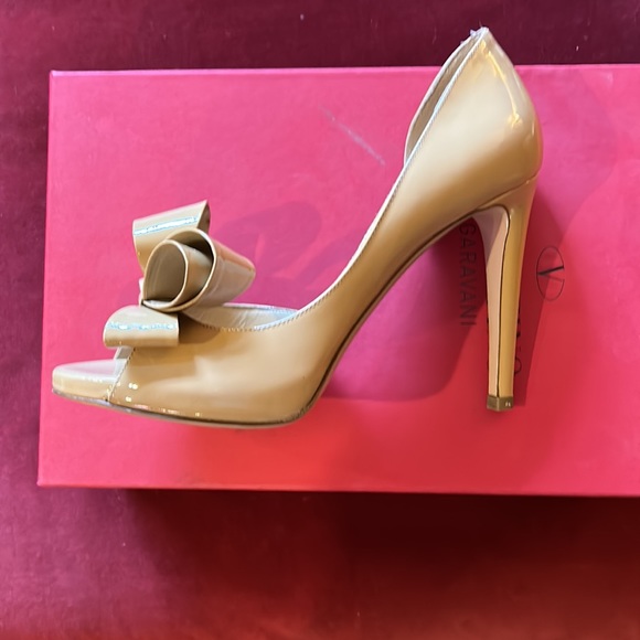 Valentino nude bow tie patent leather pump - Picture 3 of 6